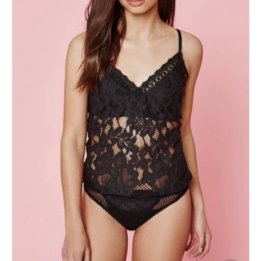 Kendall & Kylie lace and mesh bodysuit/ size small
